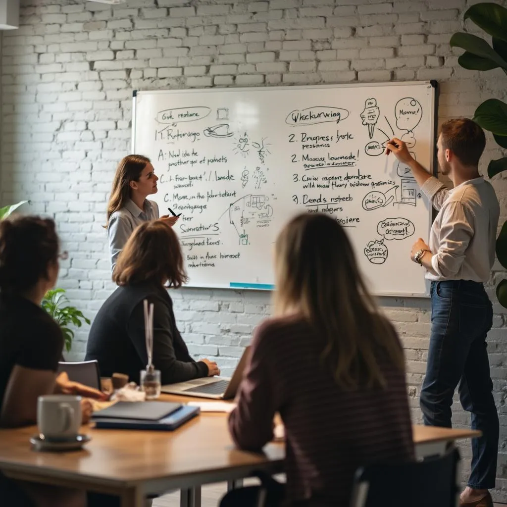 Workshop účastníci řeší strategii
